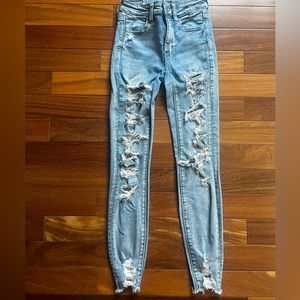 Women’s Size 00 Short American Eagle Next Level Stretch Hi-Rise Jeggings.